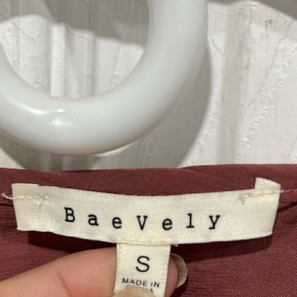 Bae Vely tie front asymmetrical light weight maxi dress size S - Picture 7 of 11